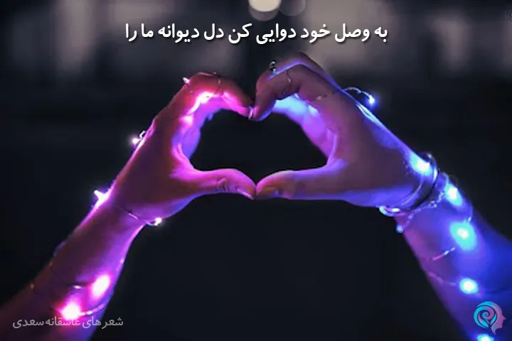 تک بیت عاشقانه سعدی