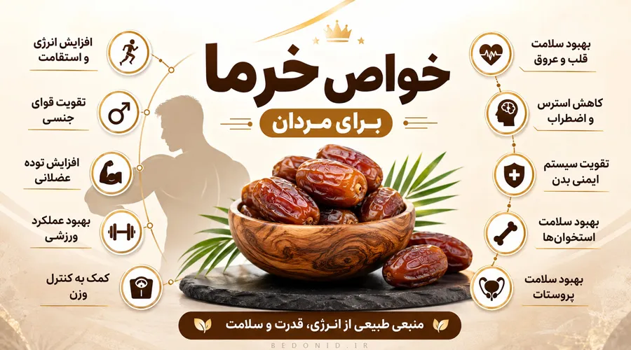 خاصیت خرما برای مردان چیست؟