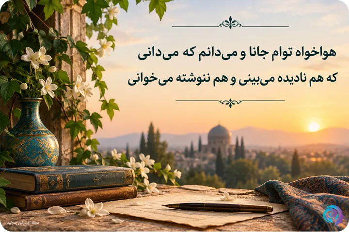 غزل عاشقانه حافظ هواخواه توام جانا
